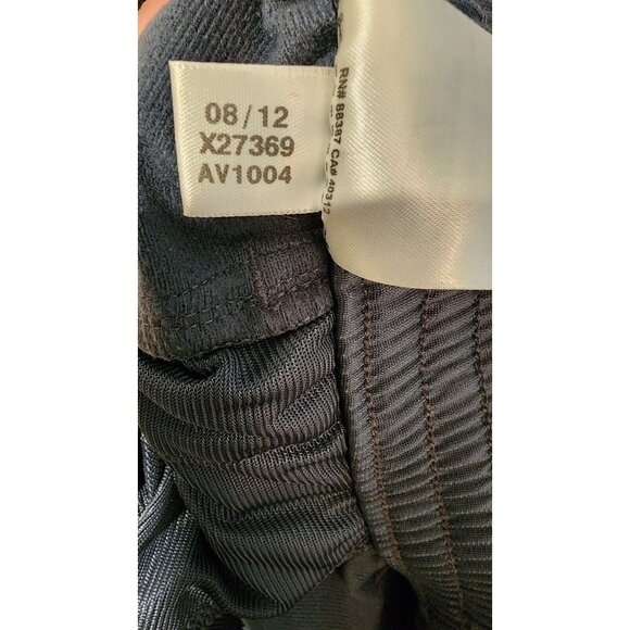 ClimaLite Adidas Mens Sz Med Athletic Pants Dark Green/White Stripe Green Logo - Picture 10 of 11